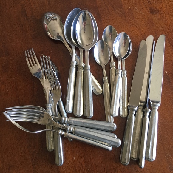 Pottery Barn Dining Tivoli Flatware 12 Place Settings Poshmark